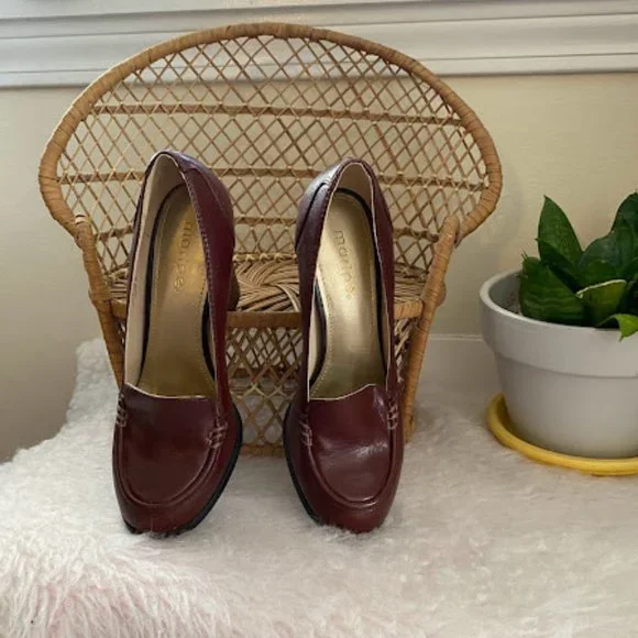 Maripe Madrid heeled loafers 6M - Picture 3 of 7